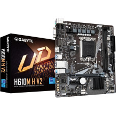 Gigabyte Pamatplate Intel procesorsiem Gigabyte  Mainboard||Intel H610|LGA1700|Micro-ATX|Memory DDR5|Memory slots 2|1xPCI-Express 3.0 1x|1xPCI-Express 4.0 16x|1xM.2|1x15pin D-sub|1xHDMI|4xUSB 2.0|2xUSB 3.2|1xPS/2|1xRJ45|3xAudio port|H610MHV21.0