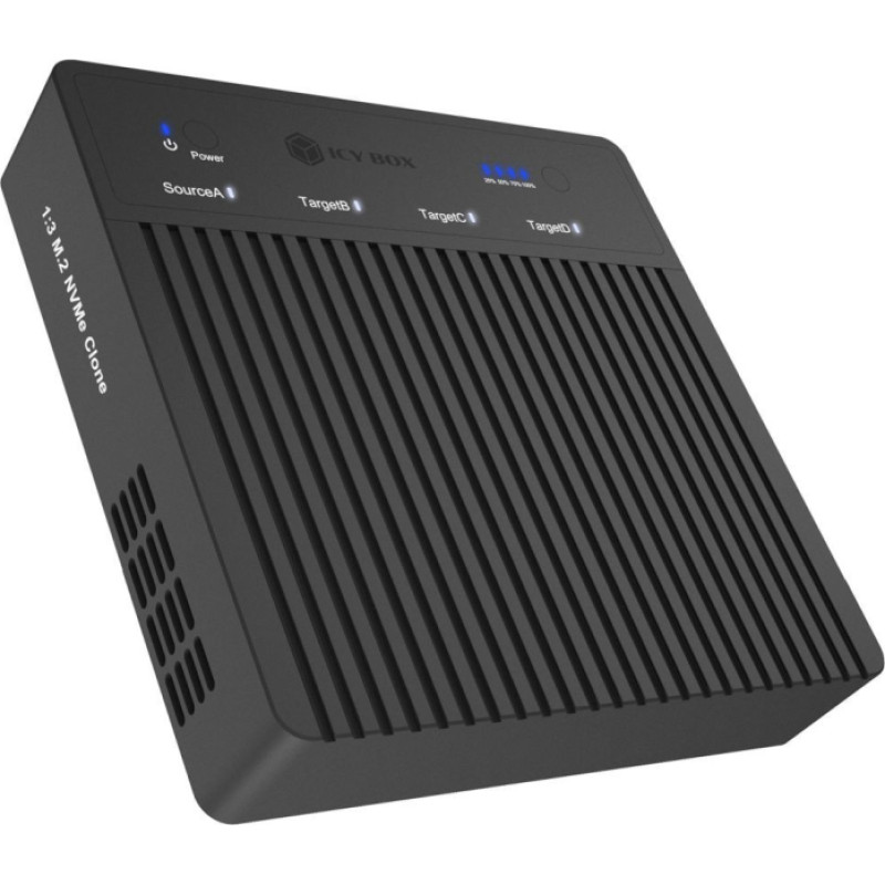 Raidsonic Cita datorprece Raidsonic  4-Bays USB4 Duplicator (1:3 clone) for NVMe M.2 SSD | IB-4013MCL-C4