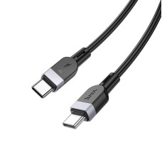 Hoco Kabelis Hoco  X109 Energy 60W silicone charging data cable C to C(L=3M) Black