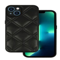 Ilike Aizmugurējais vāciņš iLike Apple IPHONE 14 LEATHER 3D CASE Black