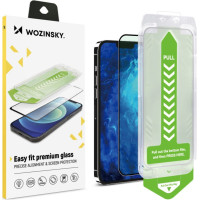 Wozinsky Aizsargstikls Wozinsky - 9H tempered glass with mounting frame for iPhone 13 Pro Max Wozinsky Premium Glass - black