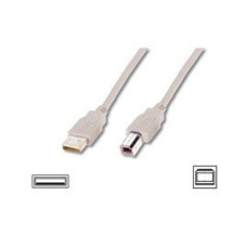Logilink Kabelis Logilink  USB 2.0 connection cable USB  A male, USB B male, 5 m, Grey
