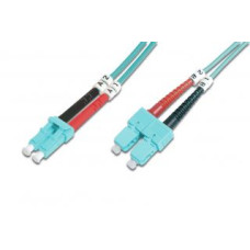 Digitus Kabelis Digitus  FO Patch Cord, Duplex, LC to SC MM OM3 50/125 µ, 1 m