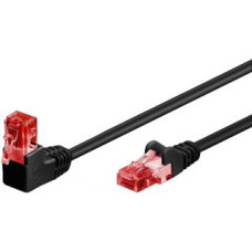 Goobay Kabelis Goobay  Patch Cable 51515 Cat 6, U/UTP, Black, 1 m