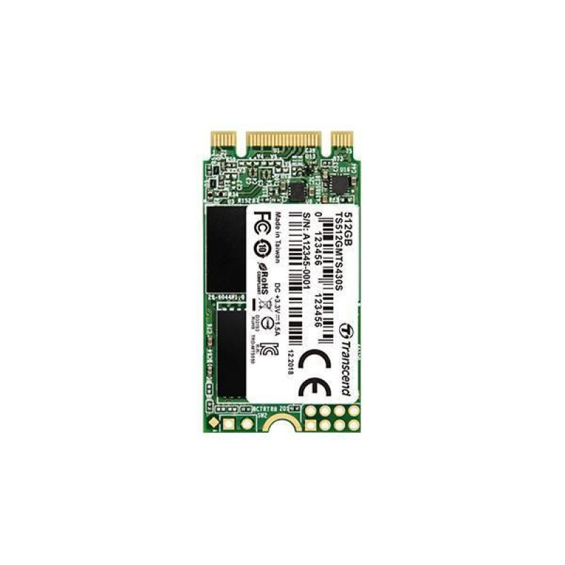 Transcend Cietais disks SSD Transcend  SSD||430S|256GB|M.2|SATA 3.0|TLC|Write speed 400 MBytes/sec|Read speed 530 MBytes/sec|MTBF 1000000 hours|TS256GMTS430S