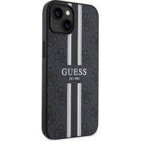 Guess Aizmugurējais vāciņš Guess Apple iPhone 15 Case Cover 4G Printed Stripes Black
