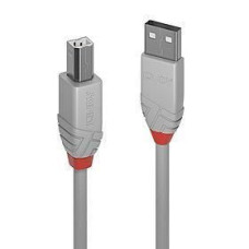 Lindy Kabelis LINDY  CABLE USB2 A-B 5M/ANTHRA GREY 36685
