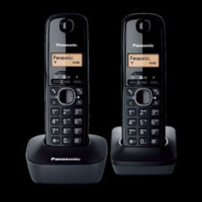 Panasonic Telefona aparāts Panasonic  Cordless KX-TG1612FXH Black, Caller ID, Wireless connection, Phonebook capacity 50 entries, Built-in display, Conference call