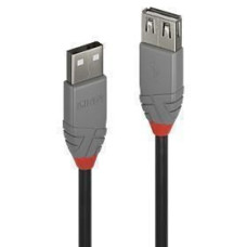 Lindy Kabelis LINDY  CABLE USB2 TYPE A 3M/ANTHRA 36704