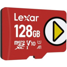 Lexar Atmiņas kartes Lexar  UHS-I  MicroSDXC, 128 GB, Flash memory class 10, Red, A1, V10, U1, 150 MB/s