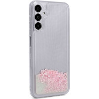 Ilike Aizmugurējais vāciņš iLike Samsung Galaxy A14 5G Silicone Case Water Glitter Pink