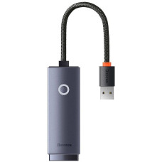 Baseus Parveidotājs Baseus  WKQX000313 Lite USB-C to RJ45 Network Internet adapter card 100Mbps Grey