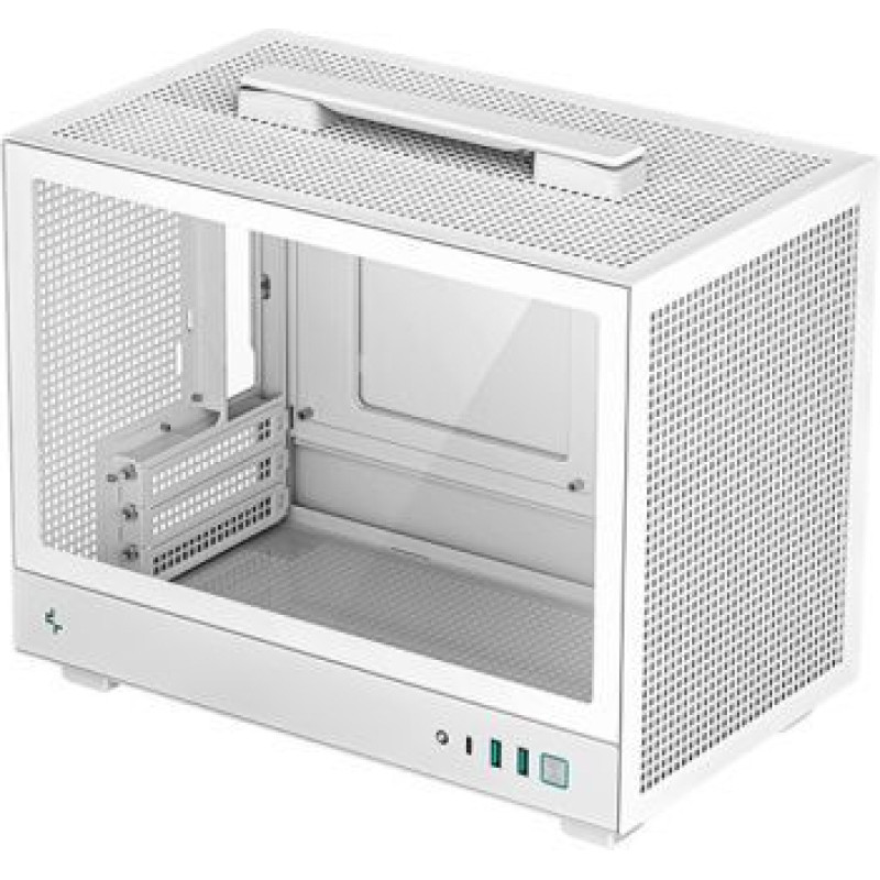 Deepcool Datoru korpusi Deepcool  White | Mini-ITX | Power supply included No | ATX PS2 | Ultra-portable Case | CH160 WH