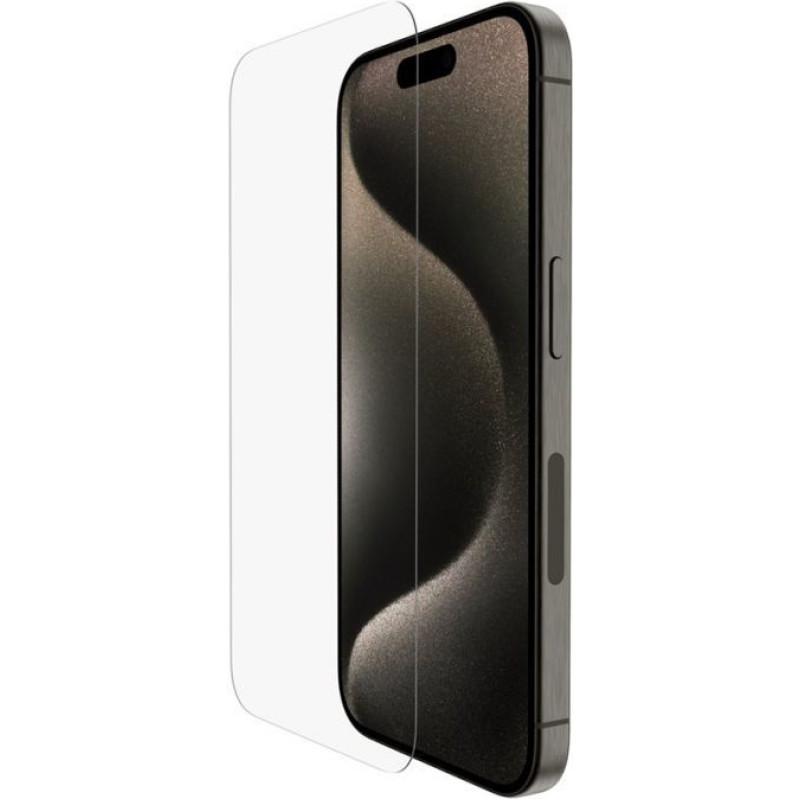 Belkin Aizmugurējais vāciņš Belkin  ScreenForce Pro UltraGlass2 Anti-Microbial Screen Protector Apple For iPhone 15 Pro Glass Transparent Clear Screen Protector