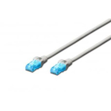 Digitus Kabelis Digitus  Patch cord 1 m, Grey, Cat5e, U/UTP (UTP)