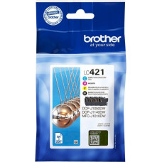 Brother Aksesuāri un izejmateriāli Brother  LC421VALDR | Ink Cartridges | Black, cyan, magenta, yellow