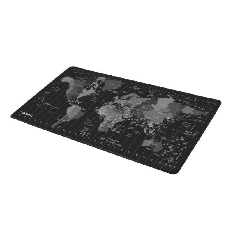 Natec Datora pele Natec  Mouse Pad, Time Zone Map, Maxi, 800x400 mm