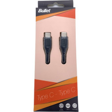 - Kabelis -  BULLET Type C - Type C 1m, 2.4A Black