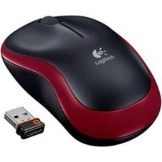 Logitech Datora pele Logitech  MOUSE USB OPTICAL WRL M185/RED 910-002237