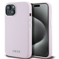 Dkny Aizmugurējais vāciņš DKNY Apple iPhone 15 hardcase Liquid Silicone Small Metal Logo MagSafe Pink