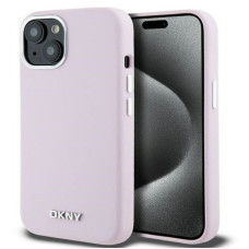 Dkny Aizmugurējais vāciņš DKNY Apple iPhone 15 hardcase Liquid Silicone Small Metal Logo MagSafe Pink