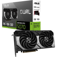 Asus Grafiskās karte / Video kartes Asus  Graphics Card||NVIDIA GeForce RTX 5070|12 GB|GDDR7|192 bit|PCIE 5.0 16x|Dual Slot Fansink|1xHDMI|3xDisplayPort|DUAL-RTX5070-O12G