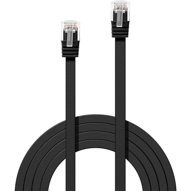Lindy Nevadāms centrmezgls LINDY  CABLE CAT6 U/UTP 1M/BLACK 47521