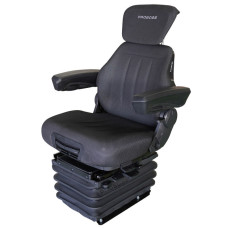 Proboss Traktora sēdeklis PROBOSS AS3510 12V Pneim. amortizācija, melns audums. (ar apsildi)