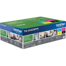 Brother Aksesuāri un izejmateriāli Brother  TN-243CMYK, Toner Value Pack |  TN243CMYK |  TN243CMYK Value Pack - 4-pack - black, yellow, cyan, magenta - original - toner cartridge | Toner cartridge | Black, yellow, cyan, magenta