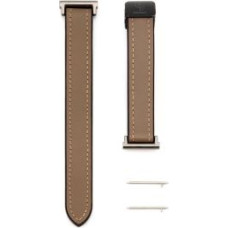 Connect Siksniņa Connect  22mm Silicone Leather Watch Strap with Magnetic Wine Red