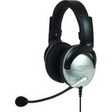 Koss Bezvadu austiņas Koss  Headphones SB45 Wired, On-Ear, Microphone, 3.5 mm, Noise canceling, Silver/Black