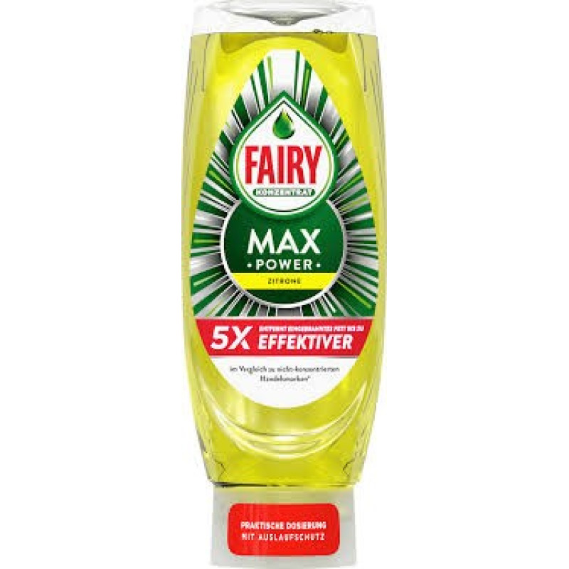FAIRY Max Power Lemon trauku mazgāšanas līdzeklis 545ml