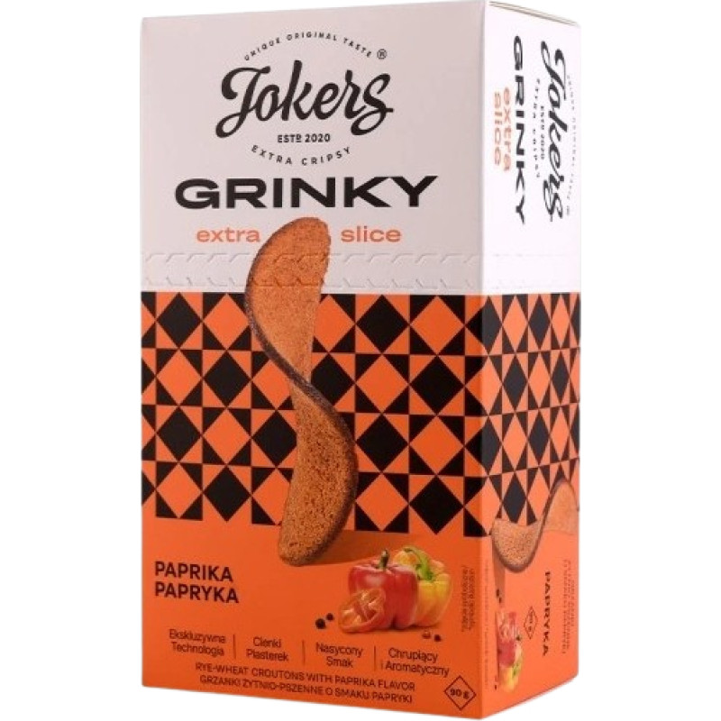 JOKERS GRINKY grauzdiņi ar paprikas garšu 90g