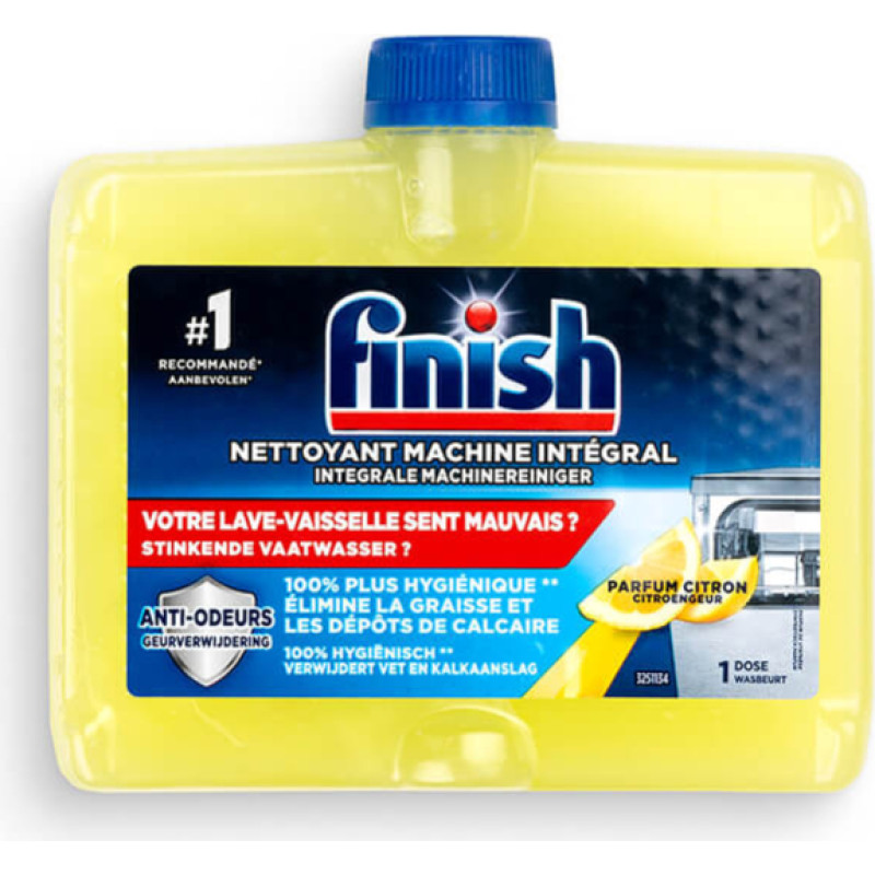 FINISH trauku mazgājamās mašīnas tīrīšanas līdzeklis ar citronu aromātu 250ml