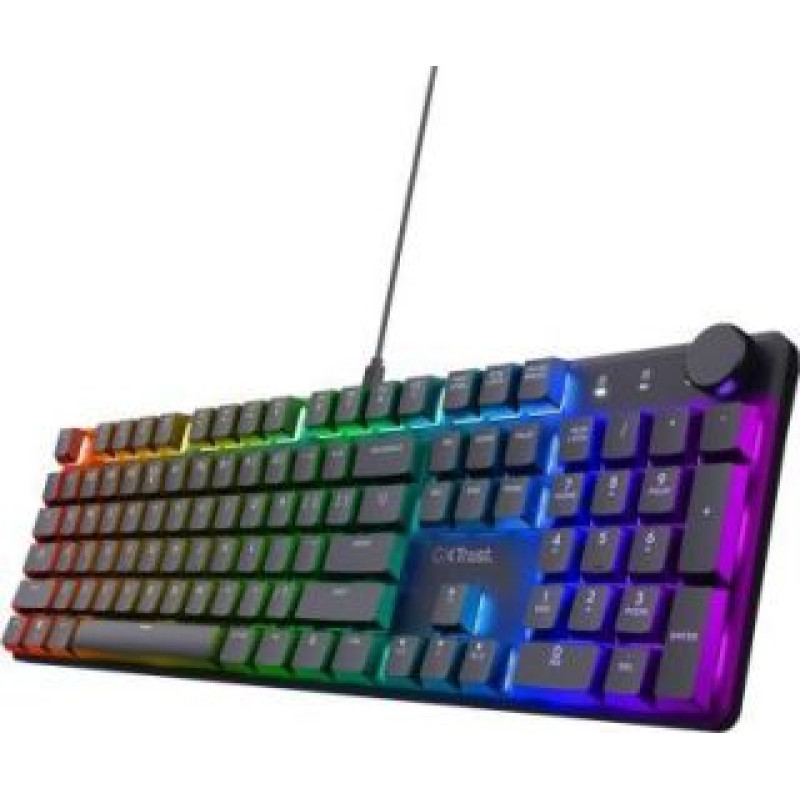 Trust Datora tastatūra Trust  KEYBOARD USB GXT866 TORIX/EN 24910