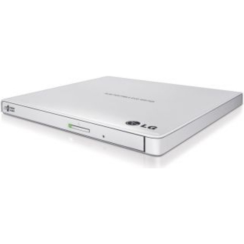 H.l Data Storage Serveru  - Citi piederumi H.L Data Storage  Ultra Slim Portable DVD-Writer GP57EW40 Interface USB 2.0, DVD±R/RW, CD read speed 24 x, CD write speed 24 x, White, Desktop/Notebook
