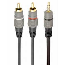 Gembird Kabelis Gembird  CABLE AUDIO 3.5MM TO 2RCA 1.5M/GOLD CCA-352-1.5M