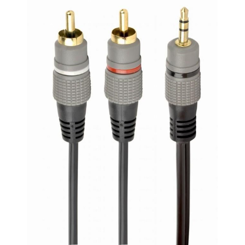 Gembird Kabelis Gembird  CABLE AUDIO 3.5MM TO 2RCA 1.5M/GOLD CCA-352-1.5M