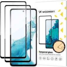 Wozinsky Aizsargstikls Wozinsky  Wozinsky 2x Set Super Tough Full Glue Tempered Glass Full Screen with Frame Case Friendly Samsung Galaxy A53 5G Black