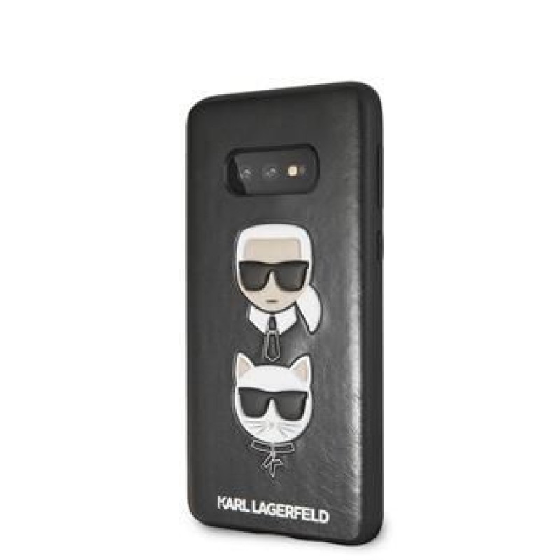 Karl Lagerfeld Aizmugurējais vāciņš Karl Lagerfeld Samsung Galaxy S10e Karl and Choupette Hard Case Black
