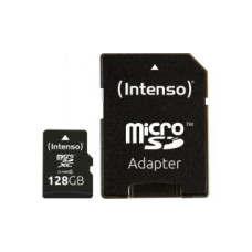 Intenso Cita datorprece Intenso  MEMORY MICRO SDXC 128GB C10/W/ADAPTER 3433491