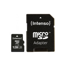 Intenso Cita datorprece Intenso  MEMORY MICRO SDXC 128GB C10/W/ADAPTER 3413491