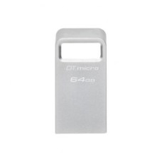 Kingston Zibatmiņa Kingston  USB 3.2 Flash Drive  DataTraveler micro 64 GB, USB 3.2, Silver