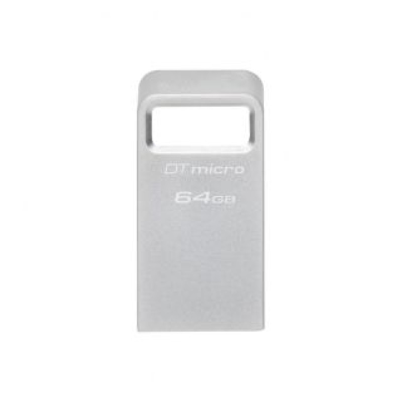 Kingston Zibatmiņa Kingston  USB 3.2 Flash Drive  DataTraveler micro 64 GB, USB 3.2, Silver