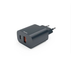 Hama Adapteris Hama  Quick Charger, USB-C, USB-A, Power Delivery (PD), 20 W, anthracite Black