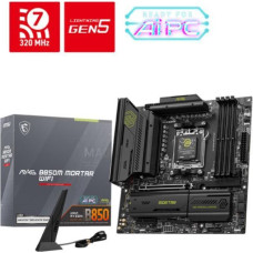 MSI Pamatplate AMD procesorsiem MSI  Mainboard||AMD B850|SAM5|Micro-ATX|Memory DDR5|Memory slots 4|1xPCI-Express 4.0 4x	|1xPCI-Express 4.0 8x|1xPCI-Express 4.0 16x|1xPCI-Express 5.0 16x|3xM.2|1xHDMI|3xUSB 2.0|4xUSB 3.2|2xUSB-C|1xOptical S/PDIF|1xRJ45|2xAu