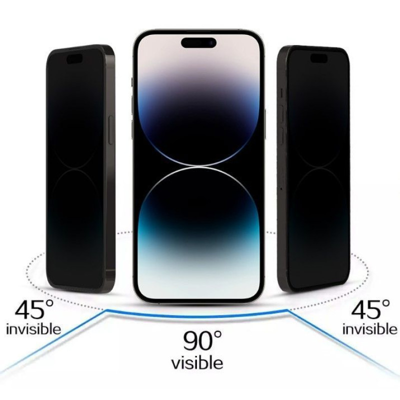 Ilike Aizsargstikls iLike Samsung GALAXY S23 ULTRA TEMPERED PRIVACY GLASS Black