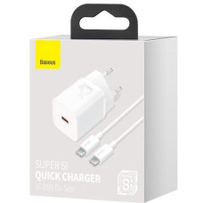 Baseus Adapteris Baseus  MOBILE CHARGER WALL 25W/WHITE TZCCSUP-L02
