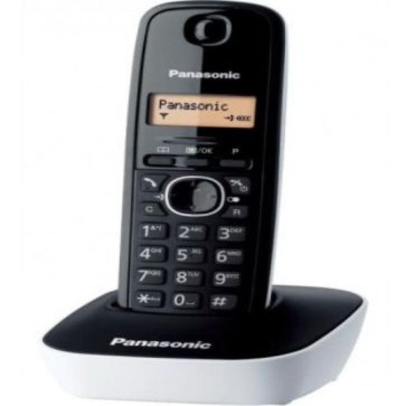 Panasonic Telefona aparāts Panasonic  Cordless KX-TG1611FXW Black/White, Caller ID, Phonebook capacity 50 entries, Built-in display, Wireless connection,