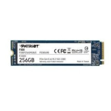 Patriot Cietais disks SSD Patriot  SSD||P300|256GB|M.2|PCIE|NVMe|3D NAND|Write speed 1100 MBytes/sec|Read speed 1700 MBytes/sec|3.8mm|TBW 120 TB|P300P256GM28